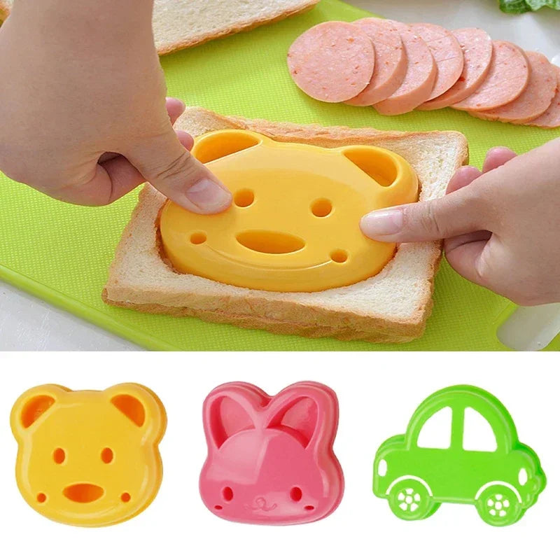 Sandwich Mould - Bear, Rabbit, Car