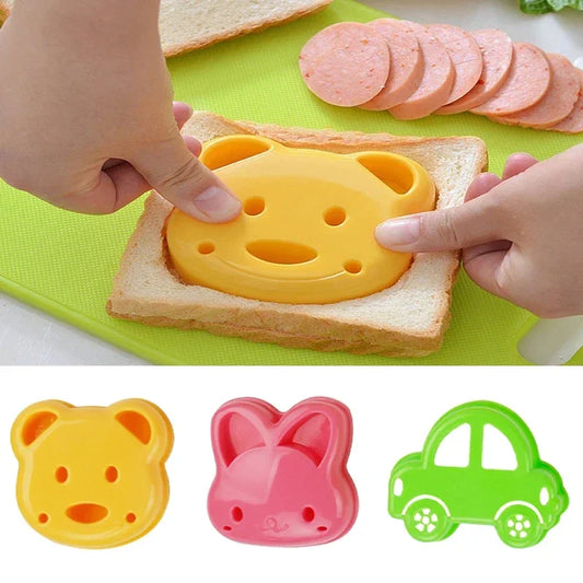 Sandwich Mould - Bear, Rabbit, Car