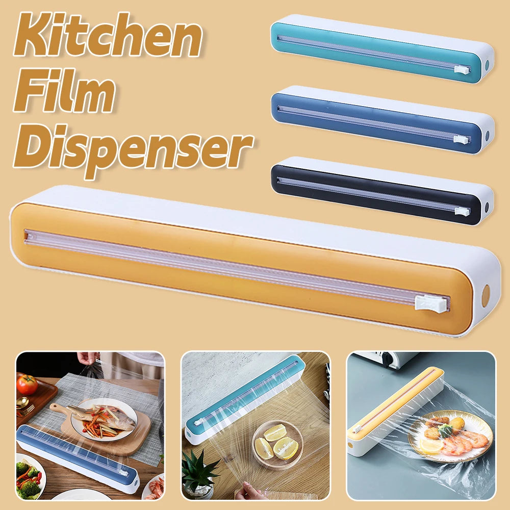 2 in 1 Plastic Cling Wrap Dispenser