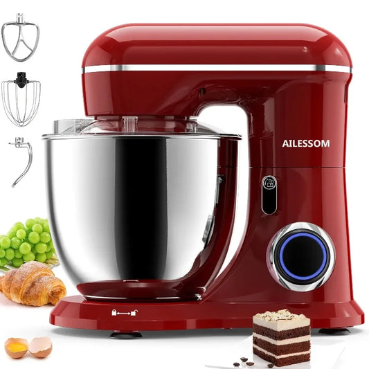 New Stand Mixer,6-QT 10-Speed Tilt-Head Kitchen Electric Mixer with Bowl, Dough Hook, Beater, Whisk for Most Home Cooks