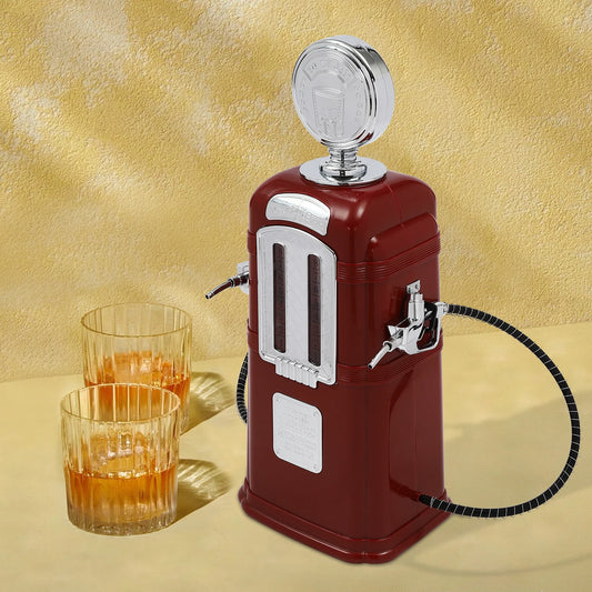 Double Guns Liquor Pump, Countertop Mount Beer Dispenser, 2L Capacity Alcohol Pourer, Beverage Dispenser Machine for Home & Bar