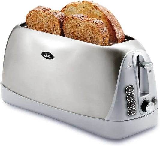 Stainless Steel Long Slot 4-Slice Toaster