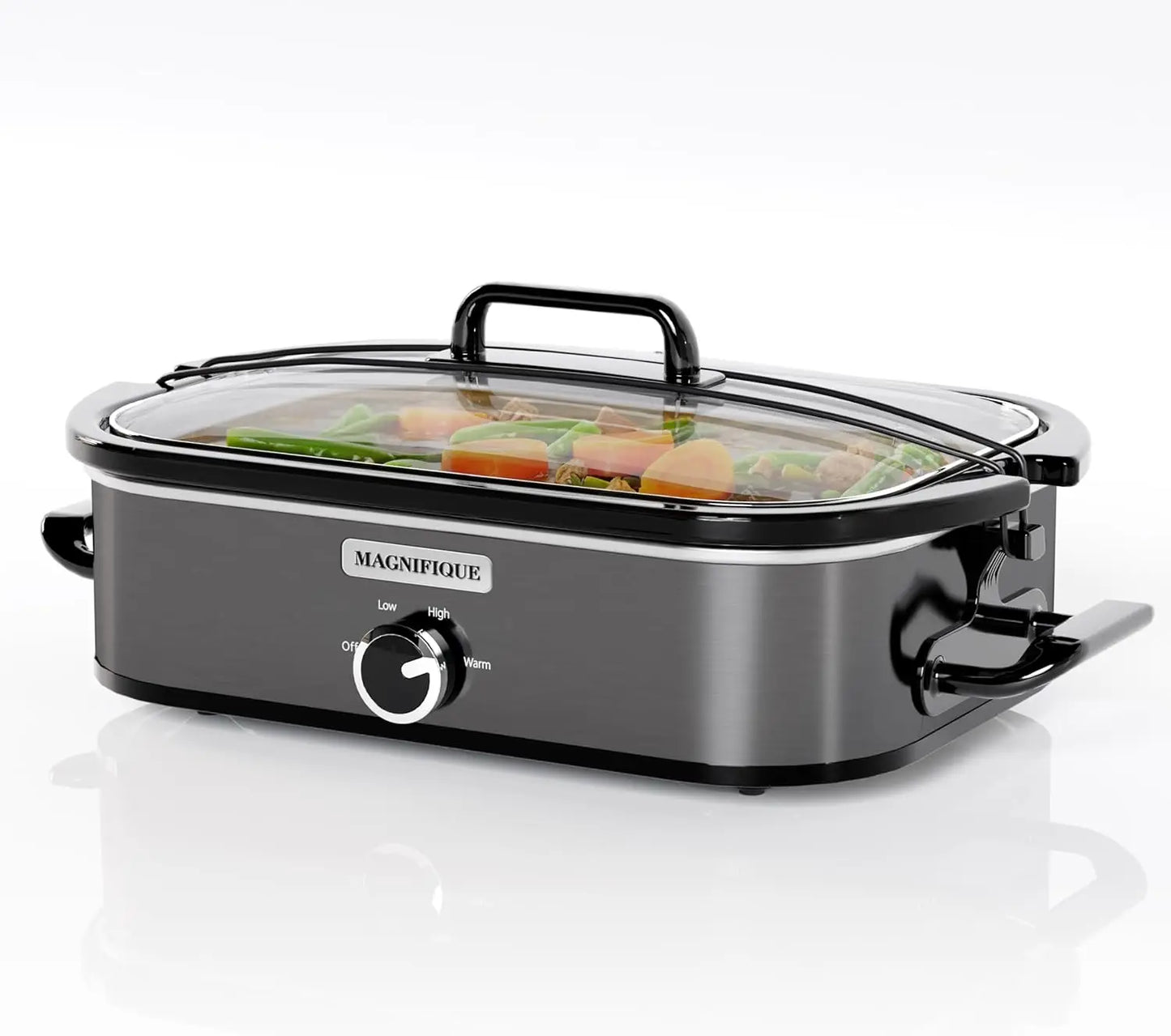 4-Quart Slow Cooker Manual Warm Setting - Dishwasher Safe