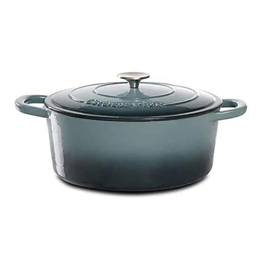 Oval Enameled Cast Iron Dutch Oven 7-Quart