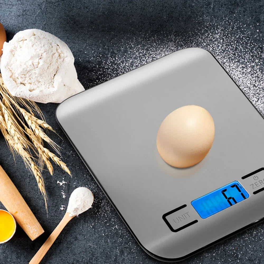 Rechargeable Electronic Kitchen Scale LCD Display