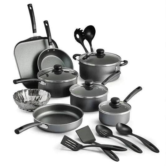 Nonstick Stainless Steel Cookware Set 18 Piece Set