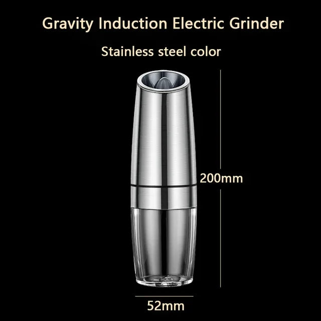 Electric Salt Pepper Grinder with LED Light