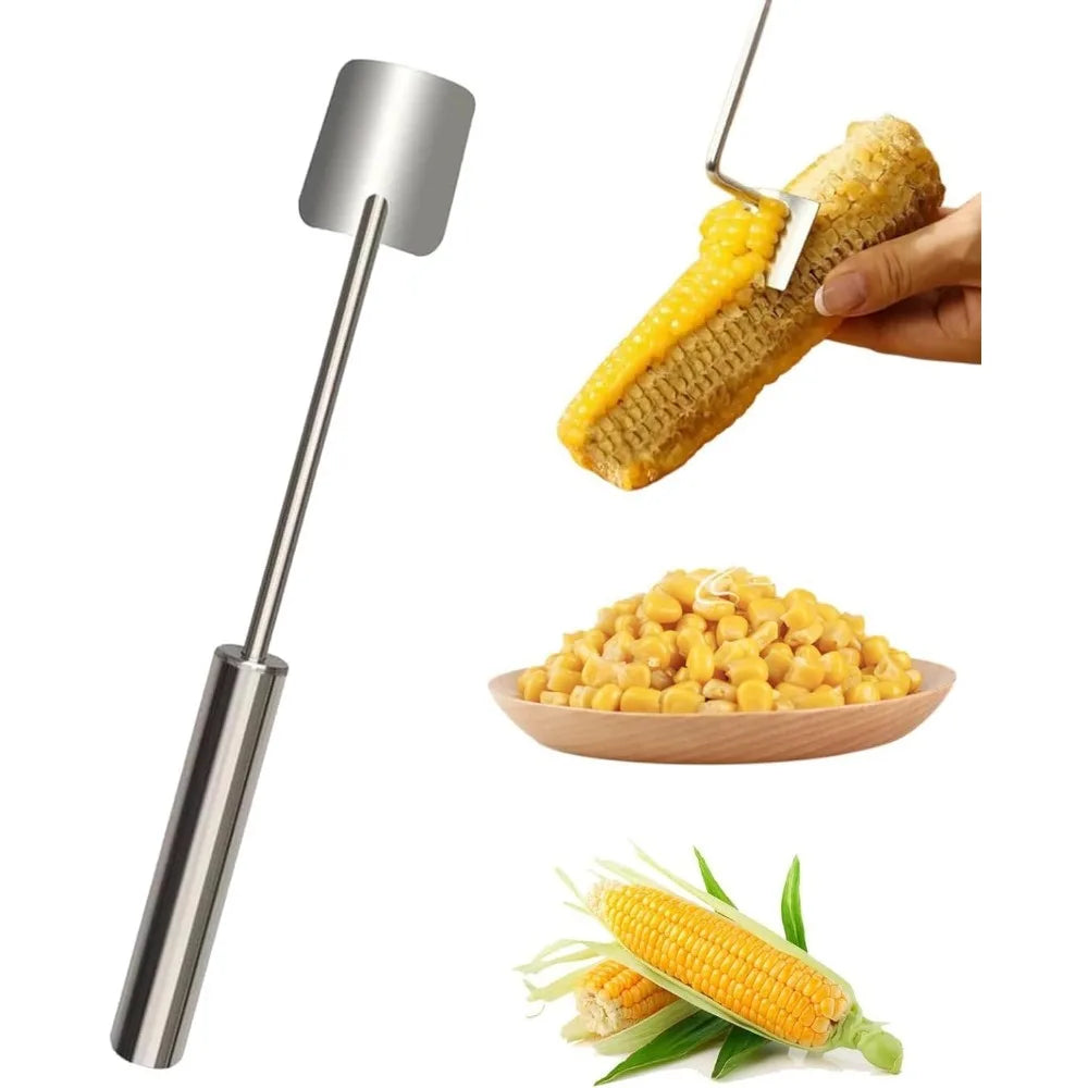 Long Handle Stainless Steel Corn Stripping Tool