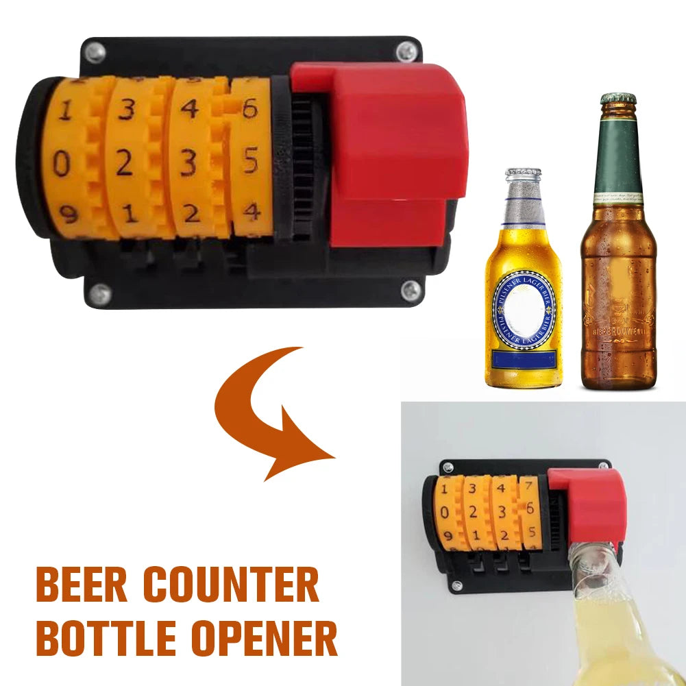 Beer Counter Bottle Opener Party Game Wall-Mounted